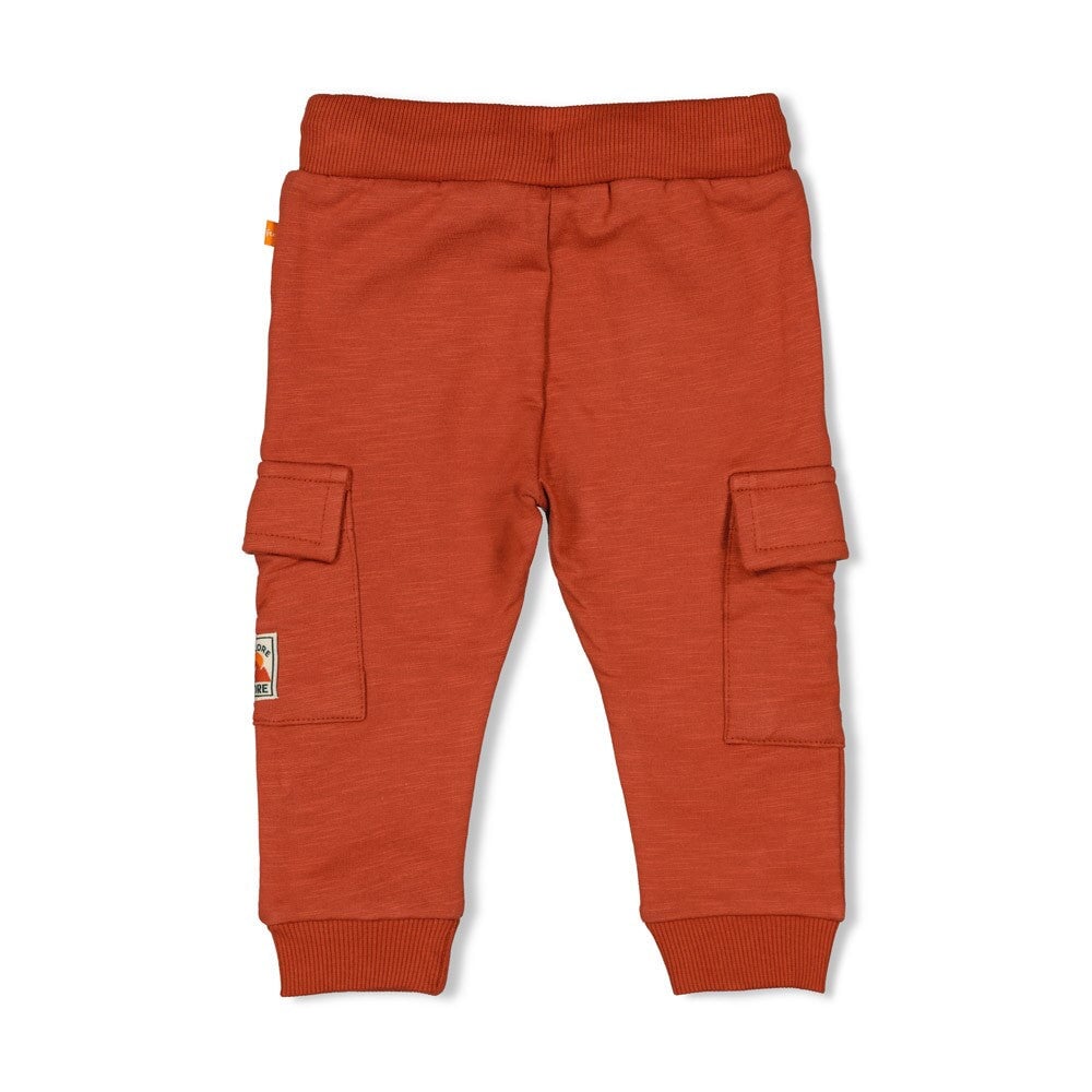CHASING TRAILS - Organic Cotton French Terry Slub Cargo Pants