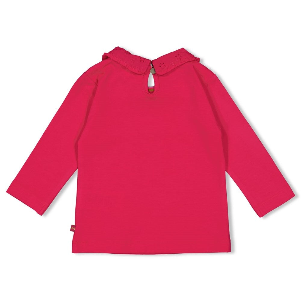 SHINE BRIGHT — Organic Cotton Single Jersey Eyelet Collar Fashion Top