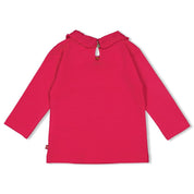 SHINE BRIGHT — Organic Cotton Single Jersey Eyelet Collar Fashion Top