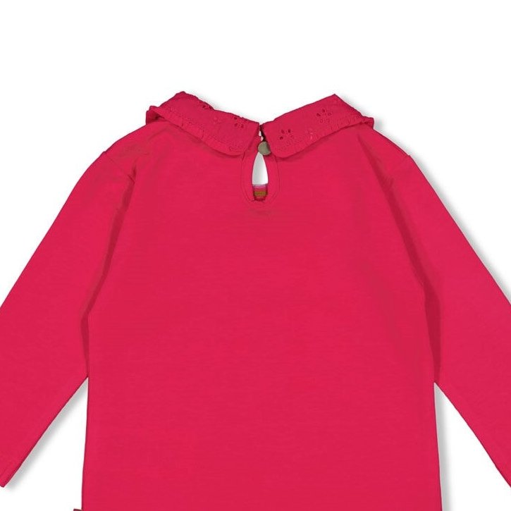 SHINE BRIGHT — Organic Cotton Single Jersey Eyelet Collar Fashion Top