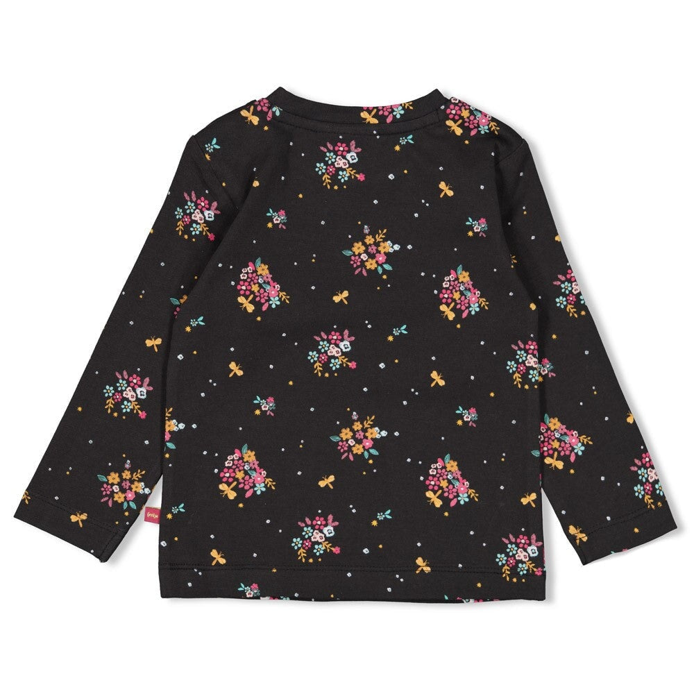 SHINE BRIGHT — Organic Cotton Single Jersey Celestial Floral Fashion Top
