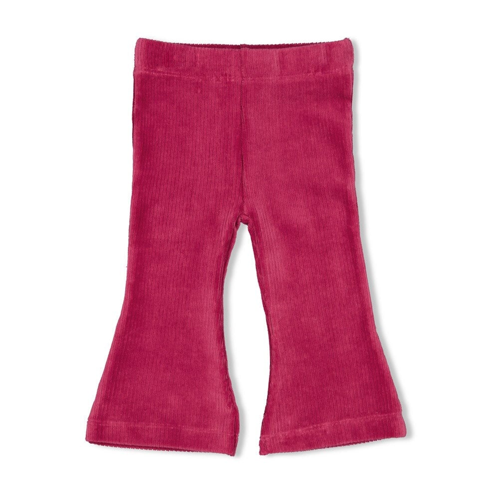 SHINE BRIGHT — Velvet Rib Fashion Flare Pants