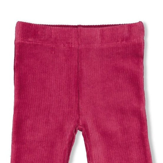 SHINE BRIGHT — Velvet Rib Fashion Flare Pants