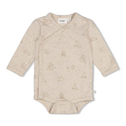 THE CUDDLE COMPANY - Organic Cotton All-Over Print Wrap Bodysuit