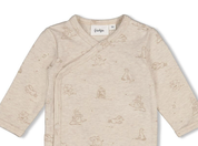 THE CUDDLE COMPANY - Organic Cotton All-Over Print Wrap Bodysuit