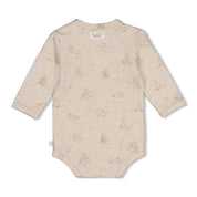 THE CUDDLE COMPANY - Organic Cotton All-Over Print Wrap Bodysuit