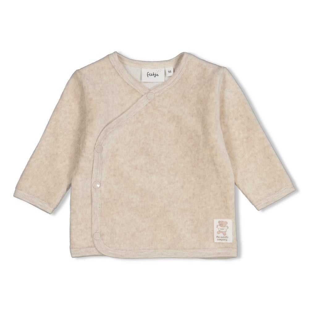 THE CUDDLE COMPANY - Organic Cotton Velour Rib Wrap Fashion Top