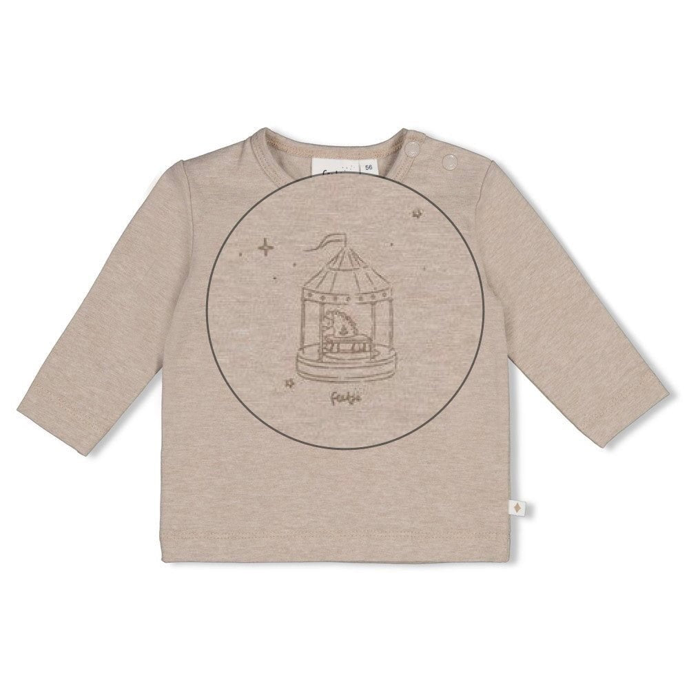 THE CUDDLE COMPANY - Organic Cotton Carousel Graphic Long Sleeve Top