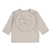 THE CUDDLE COMPANY - Organic Cotton Striped Interlock Long Sleeve Top