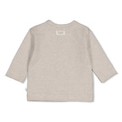 THE CUDDLE COMPANY - Organic Cotton Striped Interlock Long Sleeve Top