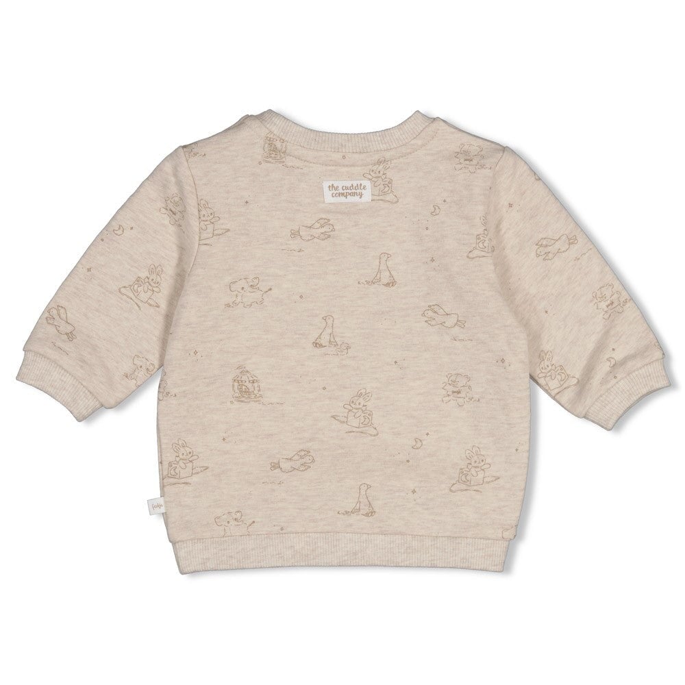 THE CUDDLE COMPANY - Organic Cotton French Terry All-Over Print Fashion Sweat Top