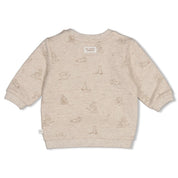 THE CUDDLE COMPANY - Organic Cotton French Terry All-Over Print Fashion Sweat Top