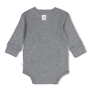 PENGUIN CUDDLES — Organic Cotton Rib Ajour Kimono Bodysuit