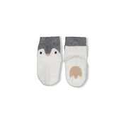 PENGUIN CUDDLES — Organic Cotton Penguin Face Baby Socks