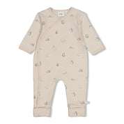 PENGUIN CUDDLES — Organic Cotton Printed Kimono One-Piece OverallP