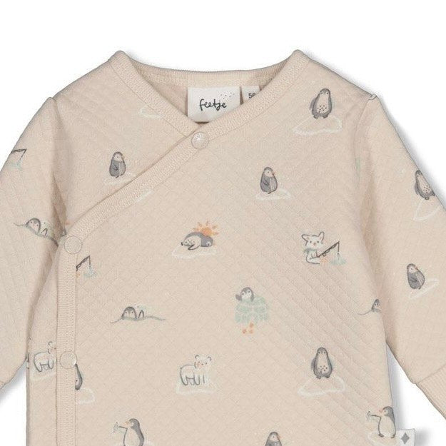 PENGUIN CUDDLES — Organic Cotton Quilted Kimono Fashion Top