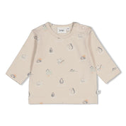 PENGUIN CUDDLES — Organic Cotton Printed Single Jersey Long-Sleeve Top
