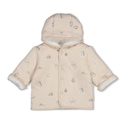 PENGUIN CUDDLES— Reversible Hooded Teddy & Organic Cotton Printed Jacket