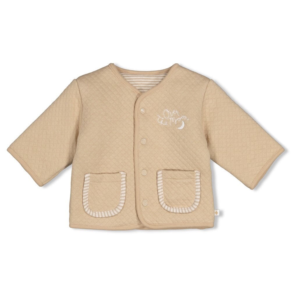 OVER THE MOON FOR YOU - Reversible Quilted Knit Fashion Jacket