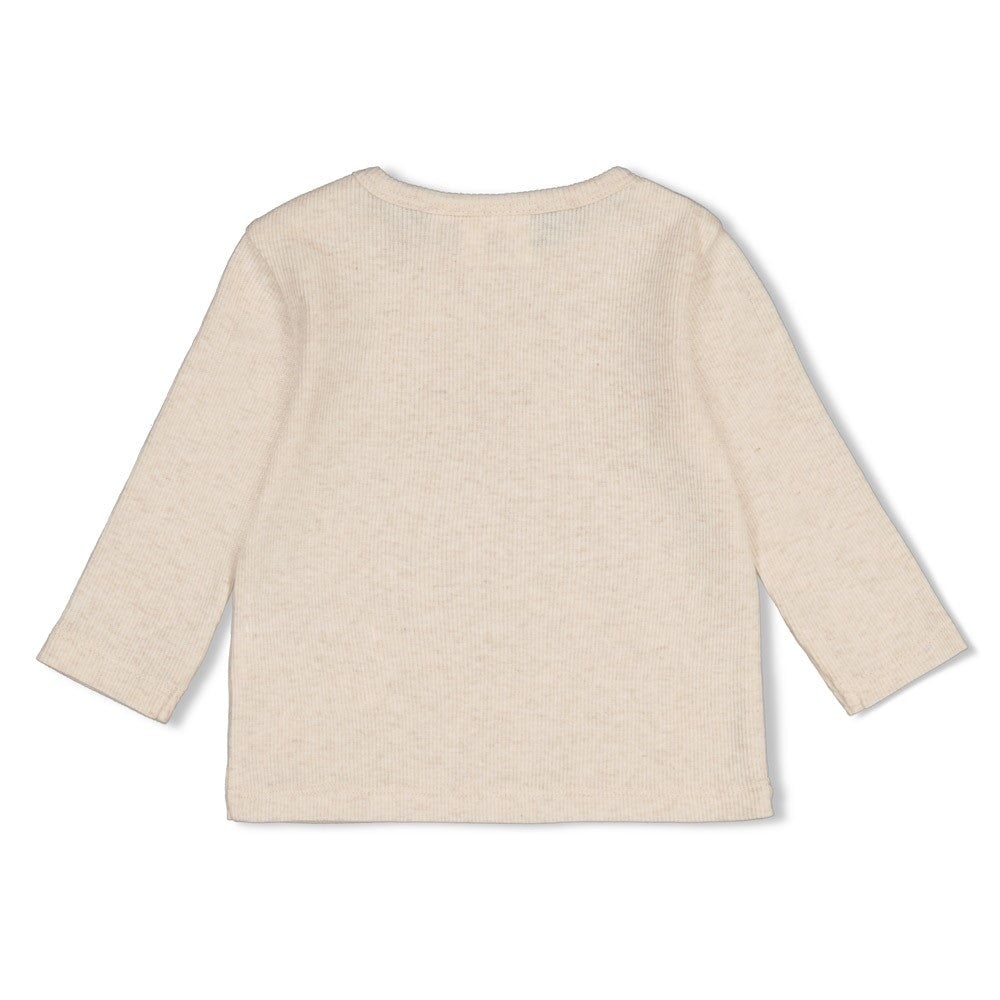 OVER THE MOON FOR YOU - Organic Cotton Crescent Moon Rib Jersey Fashion Top