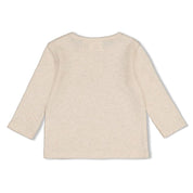 OVER THE MOON FOR YOU - Organic Cotton Crescent Moon Rib Jersey Fashion Top