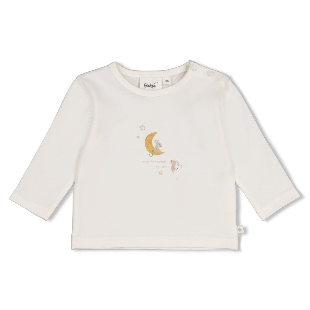 OVER THE MOON FOR YOU - Organic Cotton Graphic Long Sleeve Top