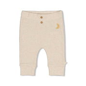 OVER THE MOON FOR YOU - Organic Cotton Crescent Moon Rib Jersey Fashion Pants