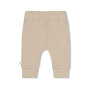 OVER THE MOON FOR YOU -  Organic Cotton Striped Rib Jersey Fashion Pants