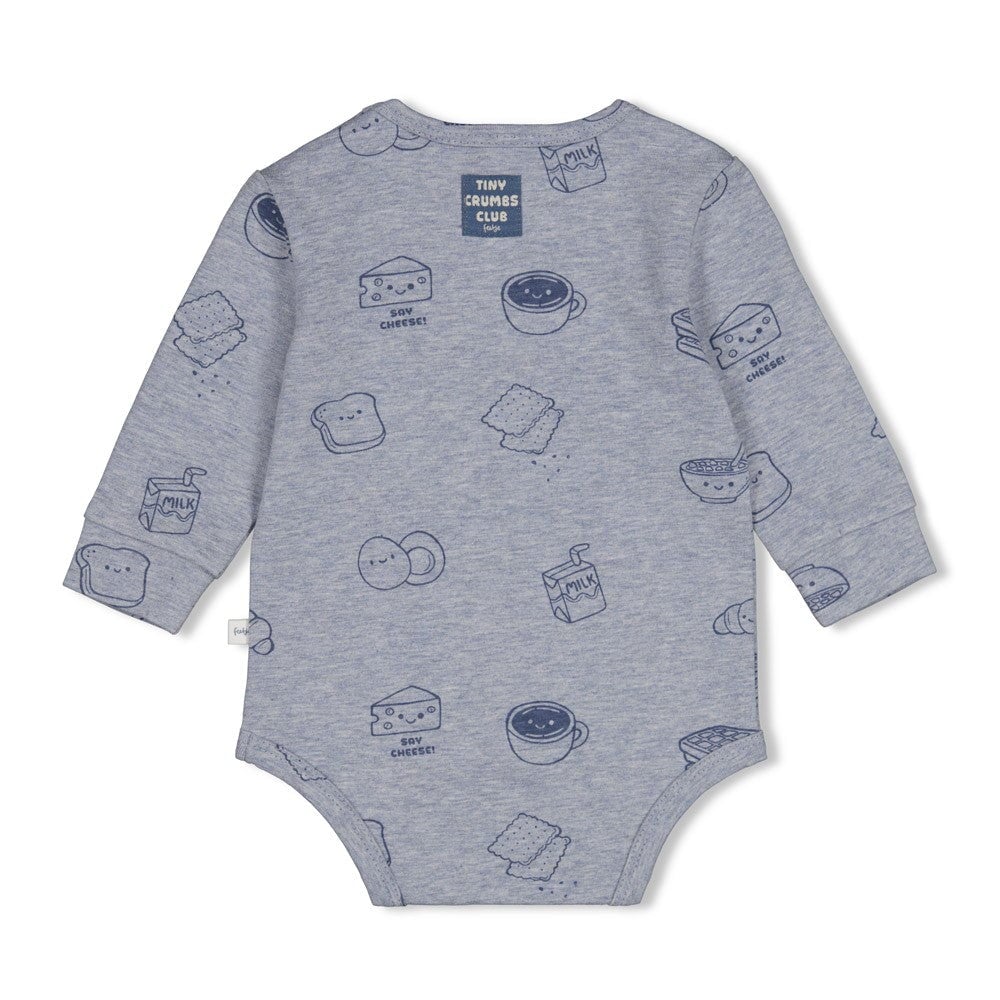 BREAKFAST BUDDY - -Organic Cotton All-Over Print Bodysuit