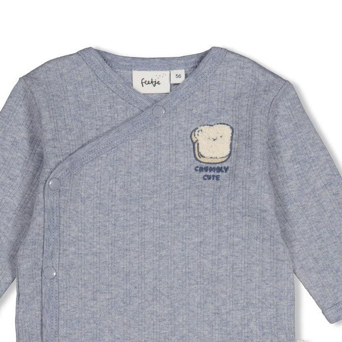 BREAKFAST BUDDY - Organic Cotton Rib Knit Wrap Fashion Top
