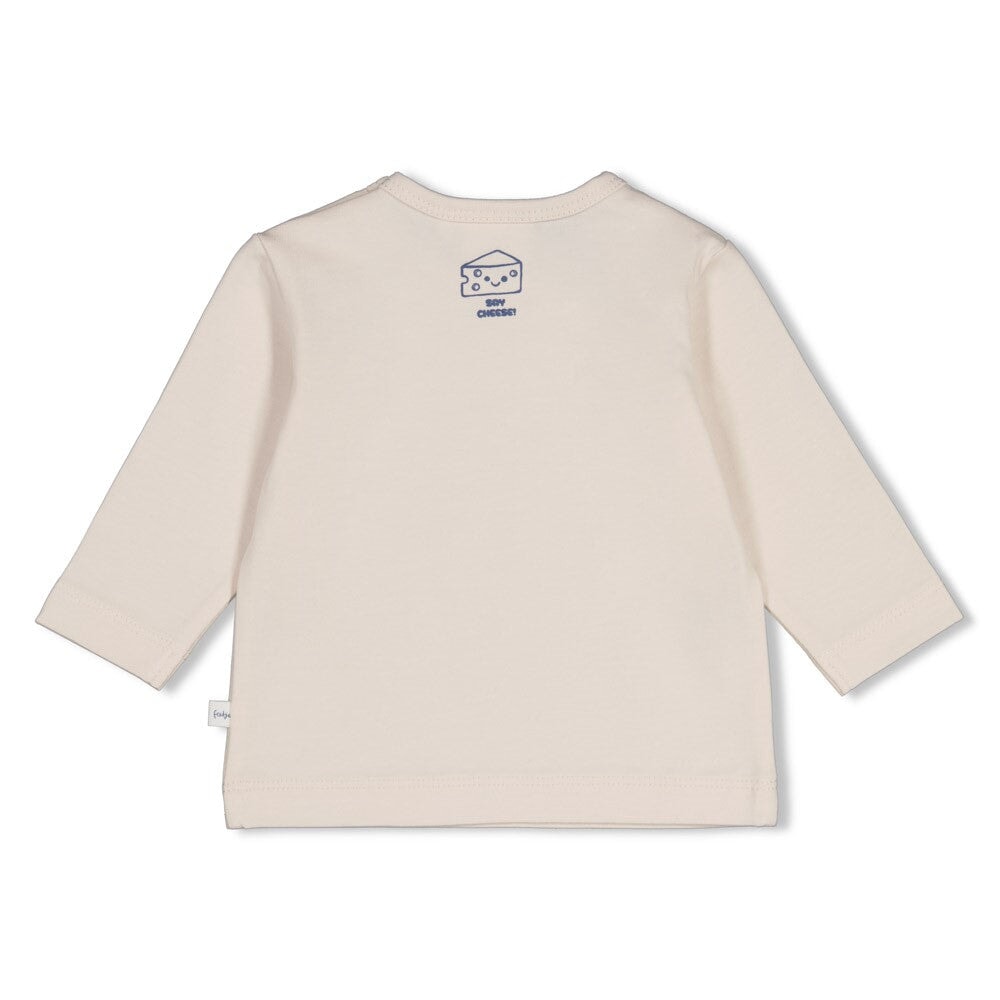 BREAKFAST BUDDY - Organic Cotton YUMMY Tic-Tac-Toe Graphic Long Sleeve Top
