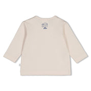 BREAKFAST BUDDY - Organic Cotton YUMMY Tic-Tac-Toe Graphic Long Sleeve Top
