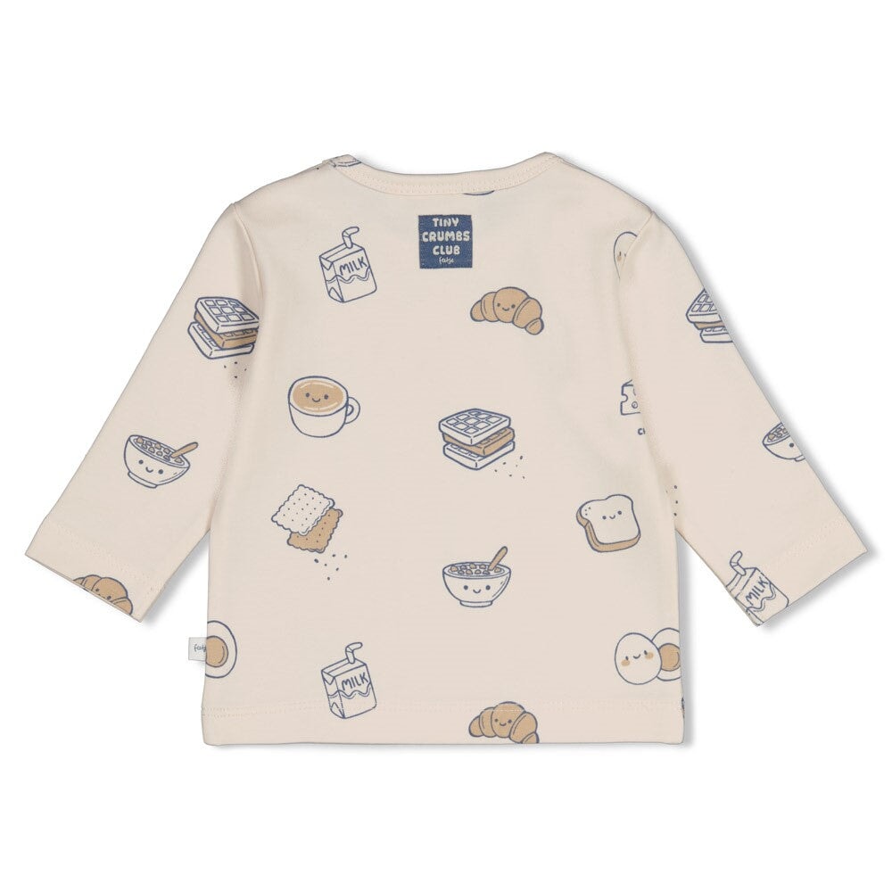 BREAKFAST BUDDY - Organic Cotton All-Over Print Long Sleeve Top