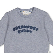 BREAKFAST BUDDY - Organic Cotton French Terry Fashion Sweat Top