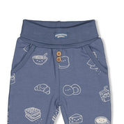 BREAKFAST BUDDY - Organic Cotton French Terry All-Over Print Fashion Pants