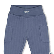 BREAKFAST BUDDY - Organic Cotton Rib Knit Cargo Fashion Pants