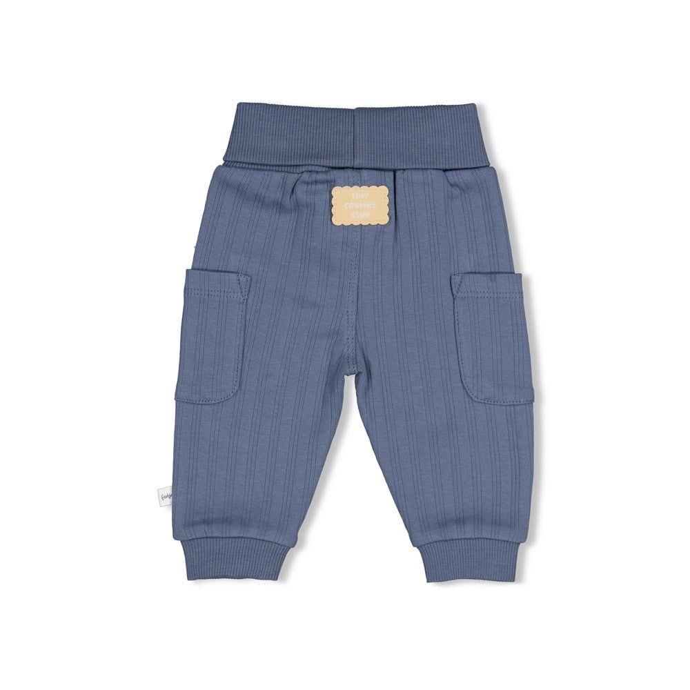 BREAKFAST BUDDY - Organic Cotton Rib Knit Cargo Fashion Pants