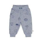 BREAKFAST BUDDY - Organic Cotton French Terry All-Over Print Fashion Pants