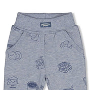 BREAKFAST BUDDY - Organic Cotton French Terry All-Over Print Fashion Pants