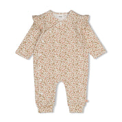 FALL IN LOVE — Organic Cotton Floral Ruffled Coverall
