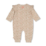 FALL IN LOVE — Organic Cotton Floral Ruffled Coverall