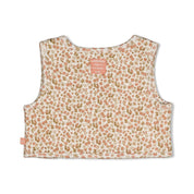 FALL IN LOVE — Organic Cotton Floral Tie-Front Fashion Vest