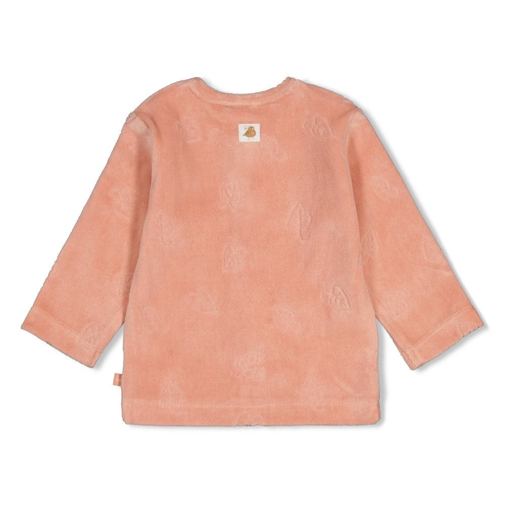 FALL IN LOVE — Organic Cotton Embossed Velour Fashion Jacket