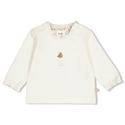 FALL IN LOVE — Organic Cotton "A Little Birdie Told Me" Ruffled Fashion Top