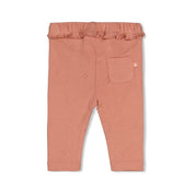 FALL IN LOVE — Organic Cotton Pointelle Ruffled Leggings