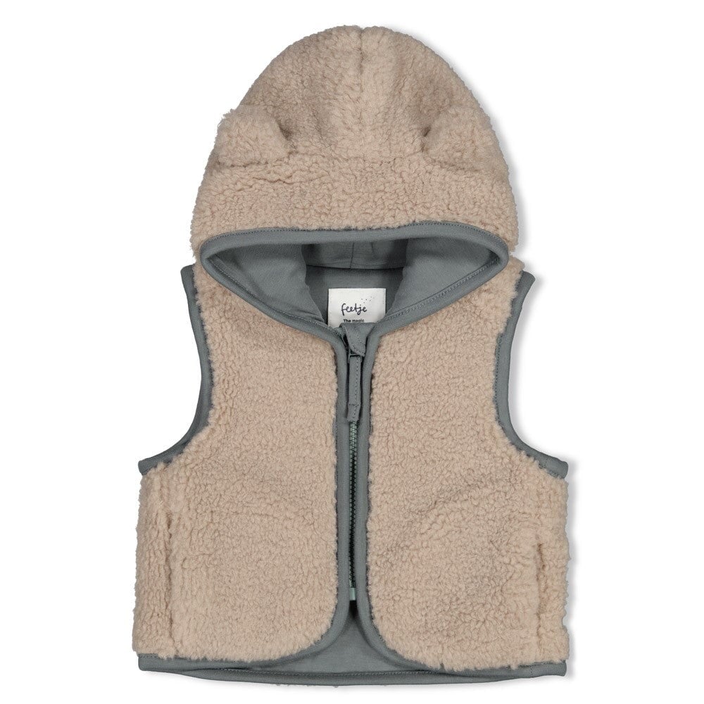 BEEP BEEP — Teddy Hooded Fashion Vest