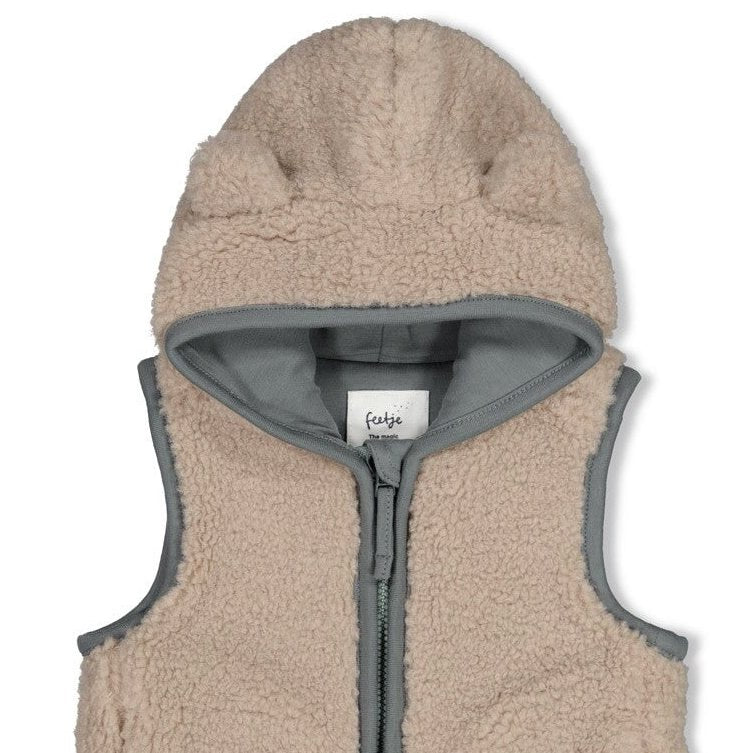 BEEP BEEP — Teddy Hooded Fashion Vest