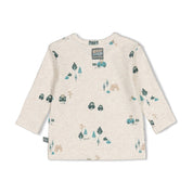 BEEP BEEP — Organic Cotton Rib Jersey Printed Fashion Top