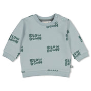 BEEP BEEP — Organic Cotton French Terry Printed Fashion Sweat Top