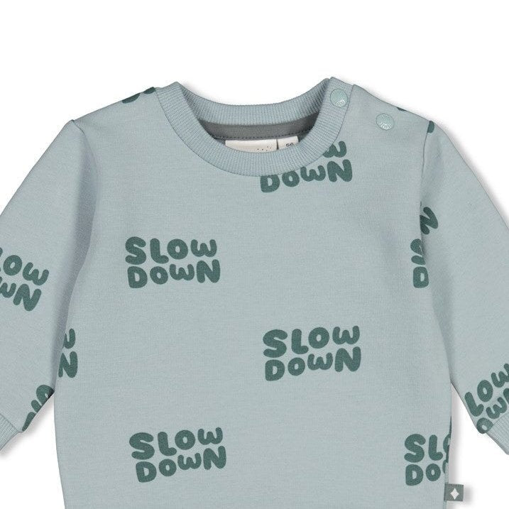 BEEP BEEP — Organic Cotton French Terry Printed Fashion Sweat Top